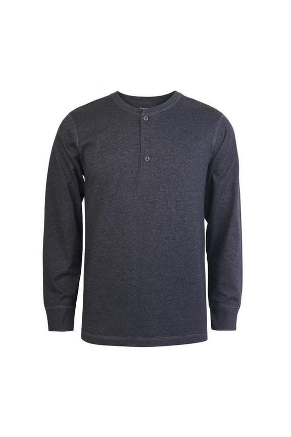 Men's Henley Shirts Cotton Long Sleeve Tops S-3XL Regular Big & Tall Breathable Comfy Basic Layering Top Menswear Underwear Classic Casual