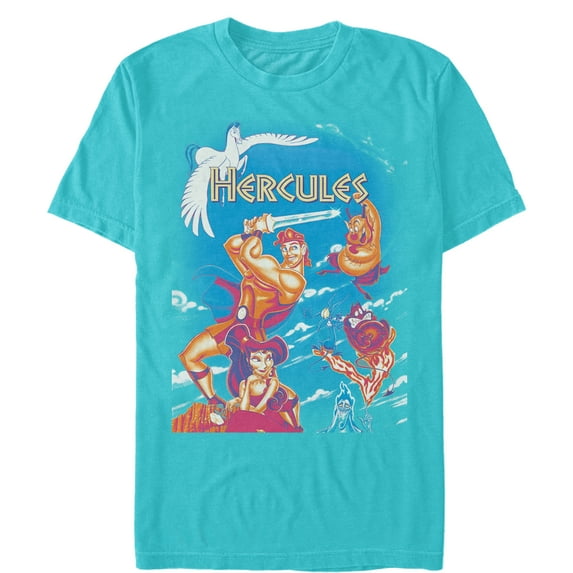Men's Hercules Classic Scene Graphic Tee Tahiti Blue 2X Large