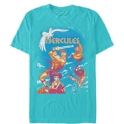 Mens Hercules Classic Scene Graphic Tee Tahiti Blue Small