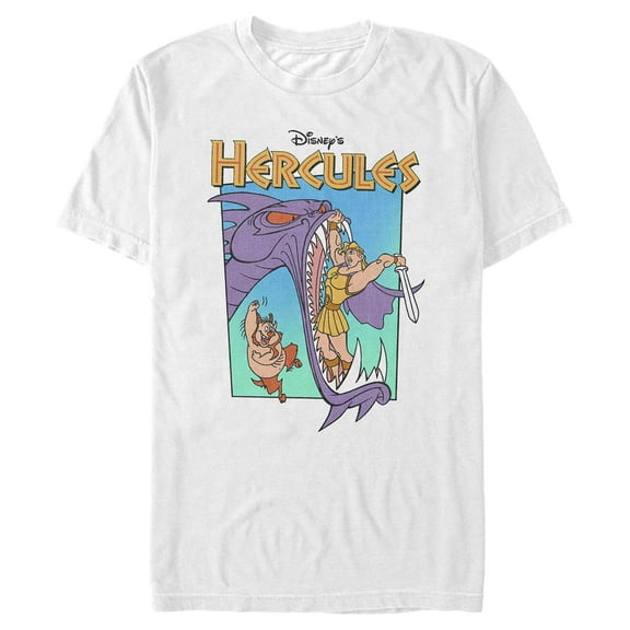Men's Hercules Hydra Monster  Graphic Tee White X Large