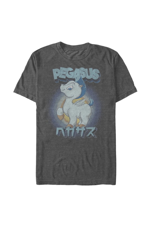 Men's Hercules Pegasus Kanji Graphic Tee Charcoal Heather Large