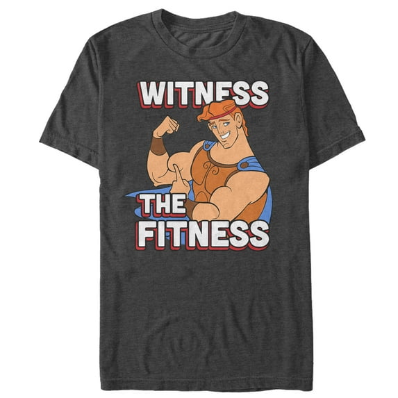 Men's Hercules Witness the Fitness Graphic Tee Charcoal Heather Large