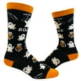 thumbnail image 1 of Men's Here for The Booze Socks Funny Ghost Halloween Party Graphic Novelty Footwear, 1 of 8