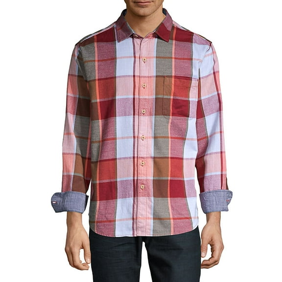 Men's Heredia Yarn-Dyed Plaid Shirt-PR-XL