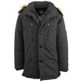 thumbnail image 1 of Men's Hevayweight Double Layer Hooded Long Parka Jacket, 1 of 4