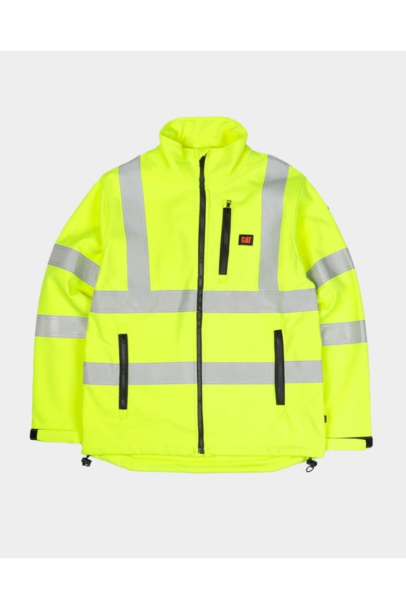 Men's Hi-Vis FR Softshell Jacket | CAT® WORKWEAR