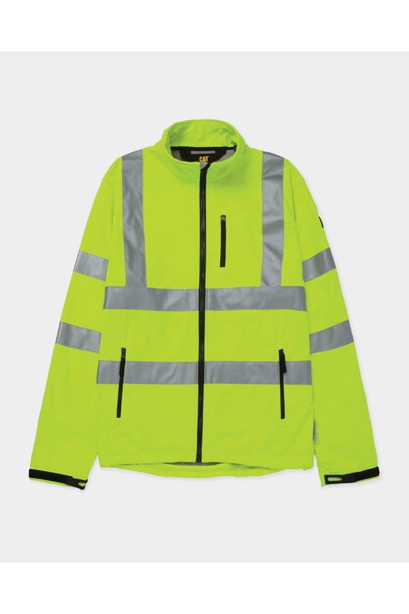 Hi-Vis Softshell Fleece Outerwear Jacket, Men's