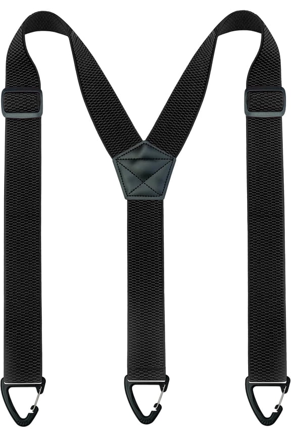 Invisible Under Clothes Suspenders for Men, 3 Snap Loop Design Wide Comfort Elastic Suspenders, Daily Casual Hidden Adjustable Braces, 1 Pair