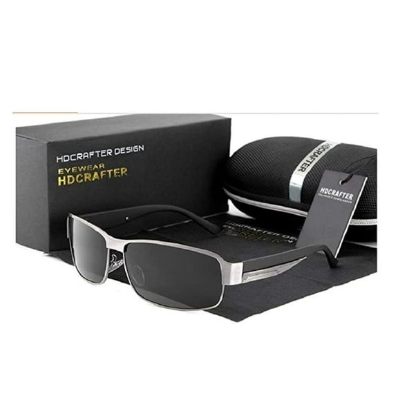 Men's High Fashion comfortable Sports Sunglasses Polarized Classic Driving Glasses (Gunmetal Slate)