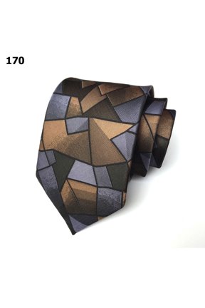 Men's High Grade 8CM Wide Necktie Paisley Geometric Pattern Business Tie