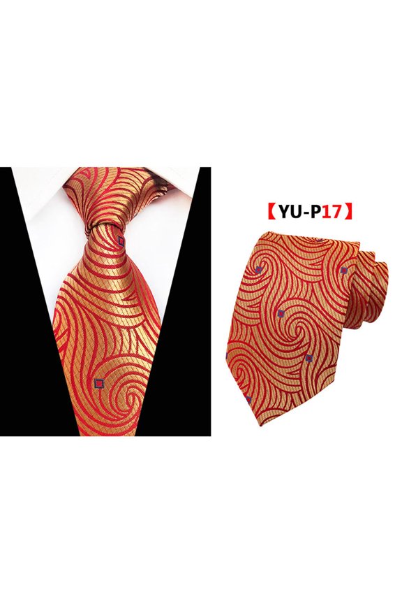 Men's High Grade Necktie Floral Paisley Striped Pattern Business 8CM Wide Ties