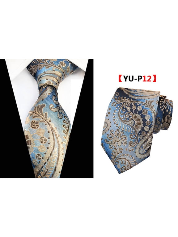 Men's High Grade Necktie Floral Paisley Striped Pattern Business 8CM Wide Ties