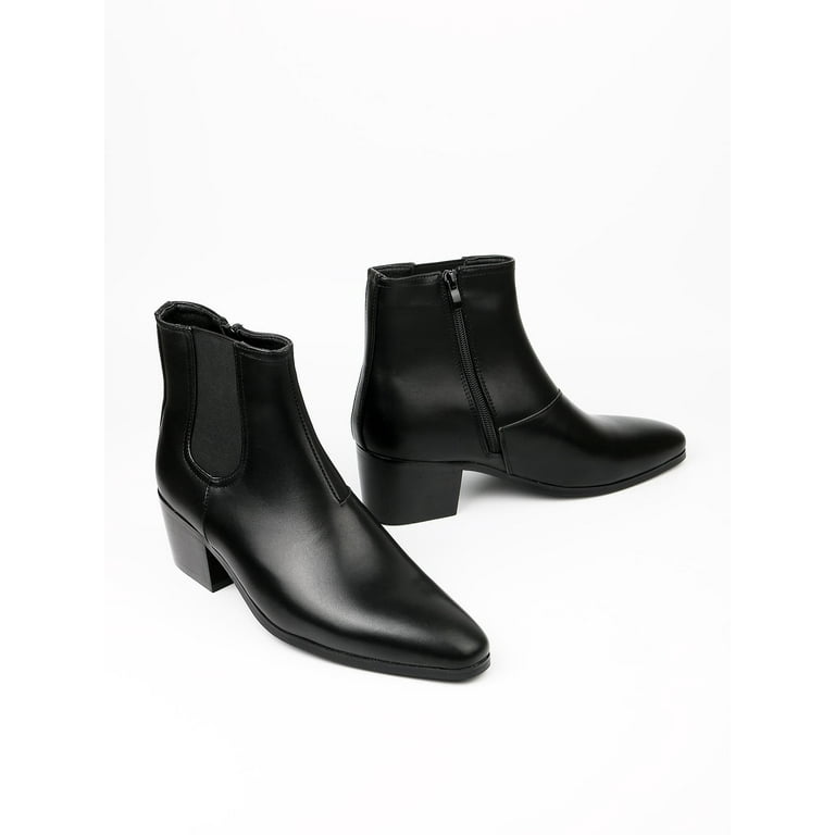 Mens chelsea boots high heel hotsell