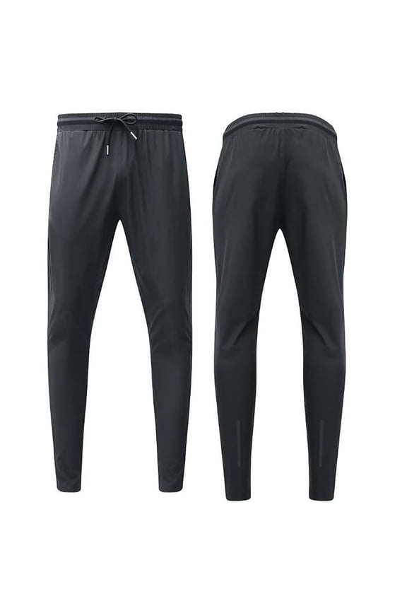 Men's High Performance Tech Cloth Jogging Casual Sports Pants with Secure Belt Pocket Men's Comfortable Lightweight Hiking Pants Kids Pull On Sweatpants