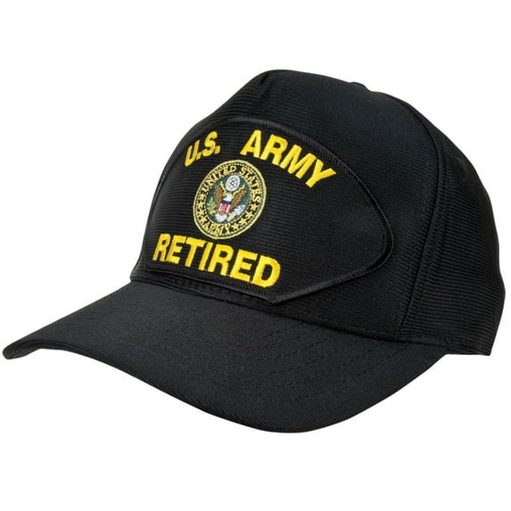 Men's High Profile US Army Retired Black USA Made Hat