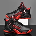 thumbnail image 1 of Men's High-Top Basketball Sneakers, Durable Leather Performance Shoes with Non-Slip Sole for Sports, Training, and Casual Wear, 1 of 9