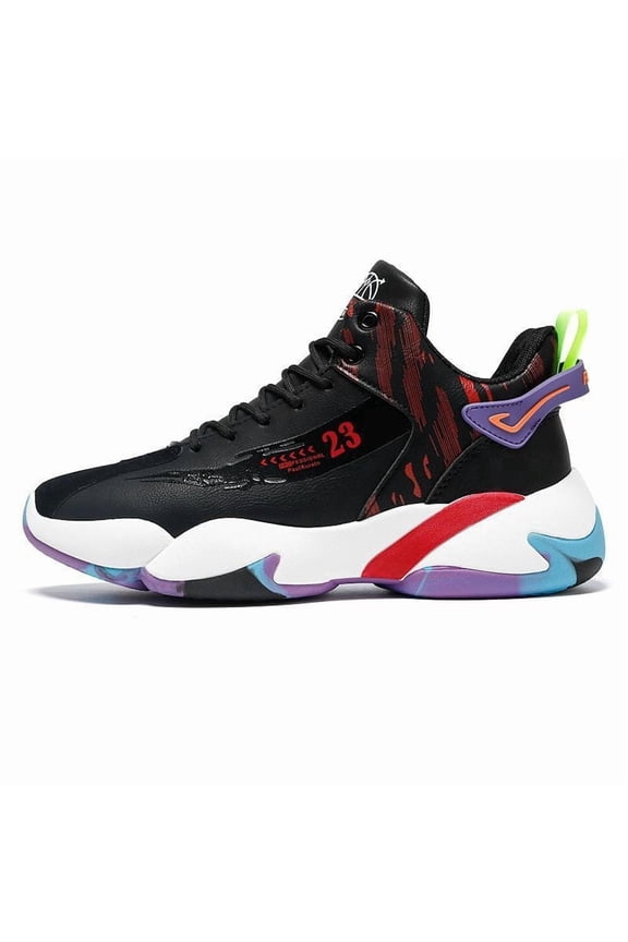 Men's High Top Basketball Style Dad Sneakers 2026 New Chunky Platform Casual Sneakers