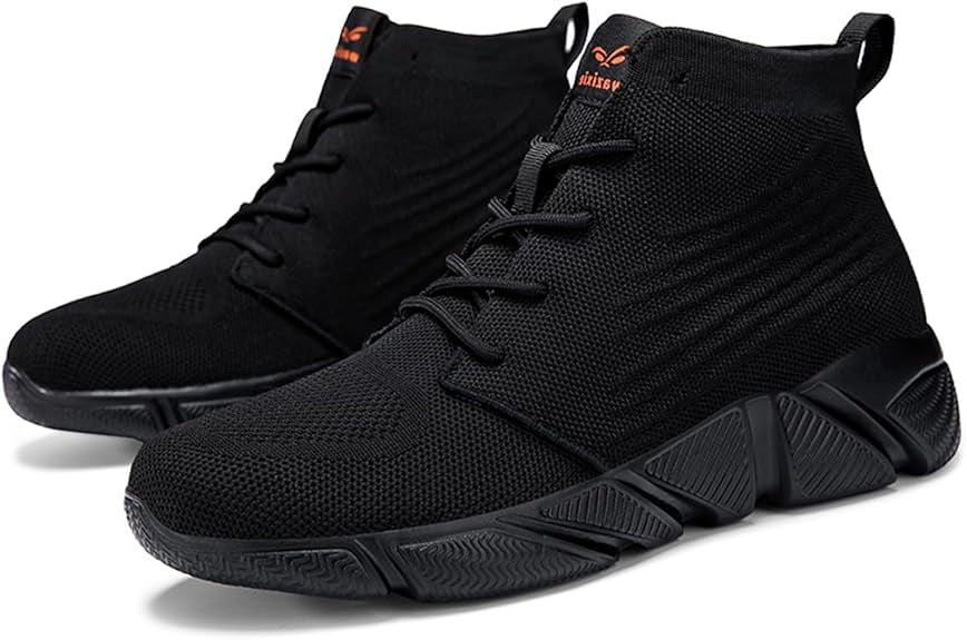 Men's High Top Breathable Sock Walking Shoes Casual Slip On Lightweight Soft Sole Fashion Sneakers Comfortable Work Gym Running Athletic Shoes