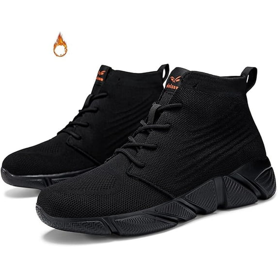 Men's High Top Breathable Sock Walking Shoes Casual Slip On Lightweight Soft Sole Fashion Sneakers Comfortable Work Gym Running Athletic Shoes