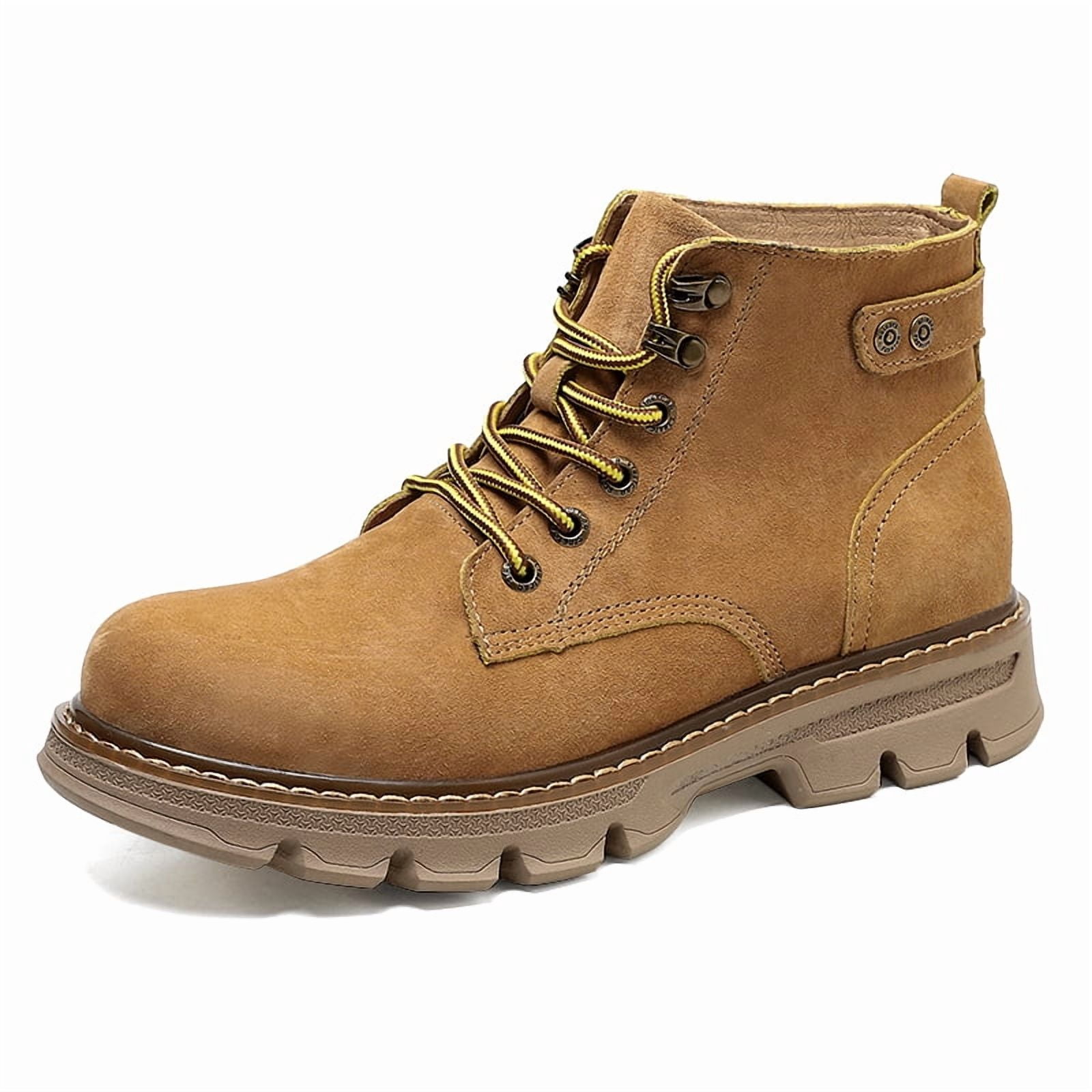 Top Craft Boot Men's High Top Lace‑up Work Style Ankle Boots, Casual Martin Boot with ...