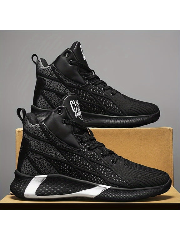 Men's High-Top Sneakers -Stylish Casual Shoes & Breathable for All Seasons