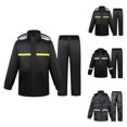 thumbnail image 1 of Men's High Visibility Waterproof Rain Suit Hooded Rain Jacket and Pants Set for Outdoor Work, Construction & Cycling, 1 of 5