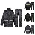 thumbnail image 1 of Men's High Visibility Waterproof Rain Suit Hooded Rain Jacket and Pants Set for Outdoor Work, Construction & Cycling, 1 of 5