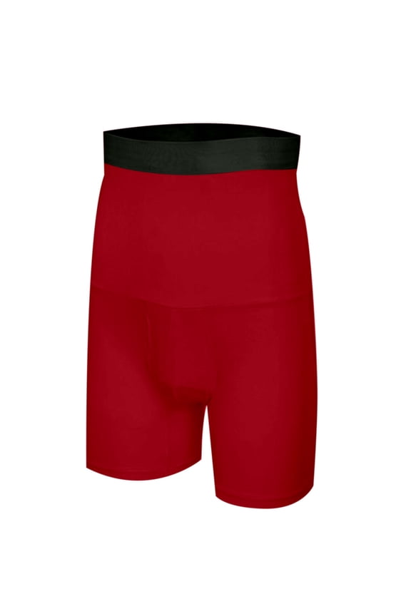 Men's High Waist Compression Gym Pants Slim Fit Workout Tights with Silicone Grip for Enhanced Support and Performance