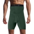 thumbnail image 1 of Men's High Waist Compression Shorts, Tummy Control Shapewear for Men, Double-Layer Workout Shorts with Non-Roll Waistband, Quick Dry Moisture Wicking Fabric for Gym, Running, Fitness, 1 of 5