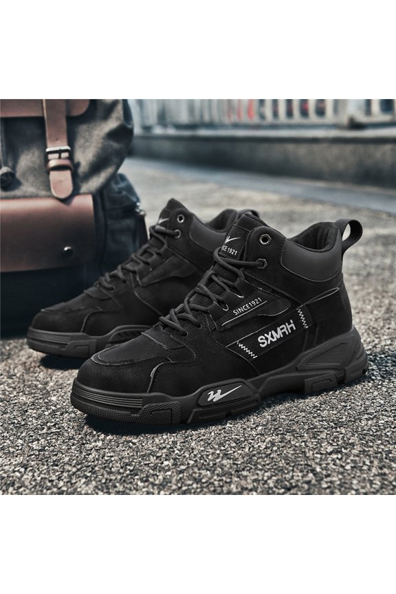 Men's High-top Work Boots for Outdoor Leisure and Sports Activities