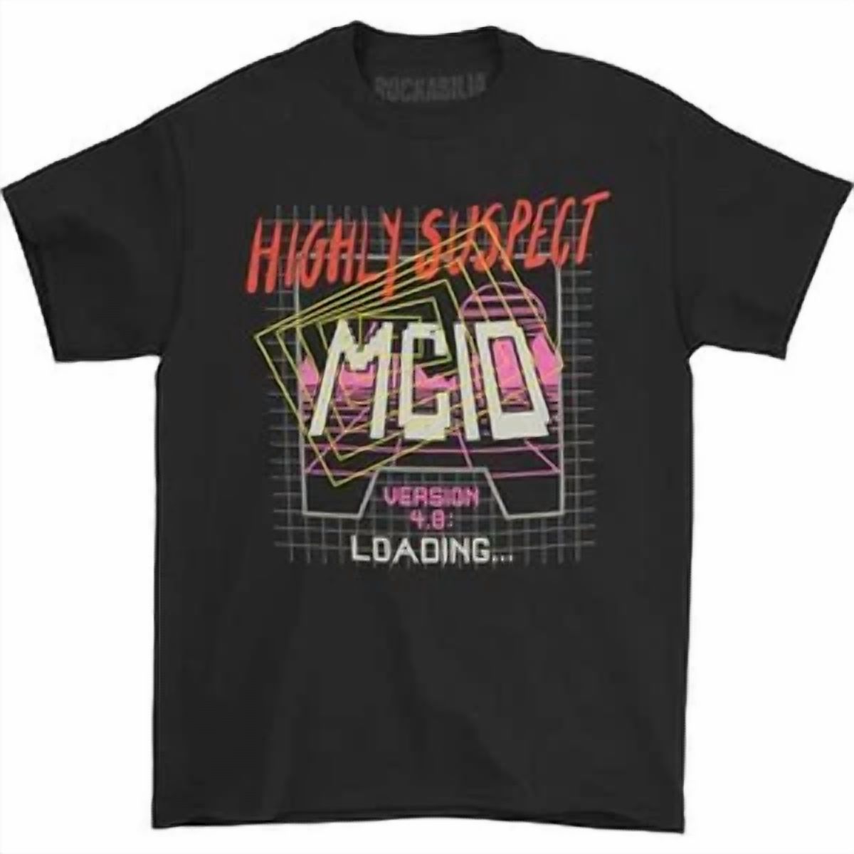 Men's Highly Suspect Game Grid Tee (Black) T-shirt Black