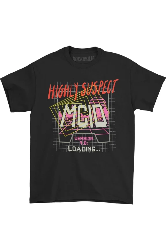 Men's Highly Suspect Game Grid Tee (Black) T-shirt Large Black
