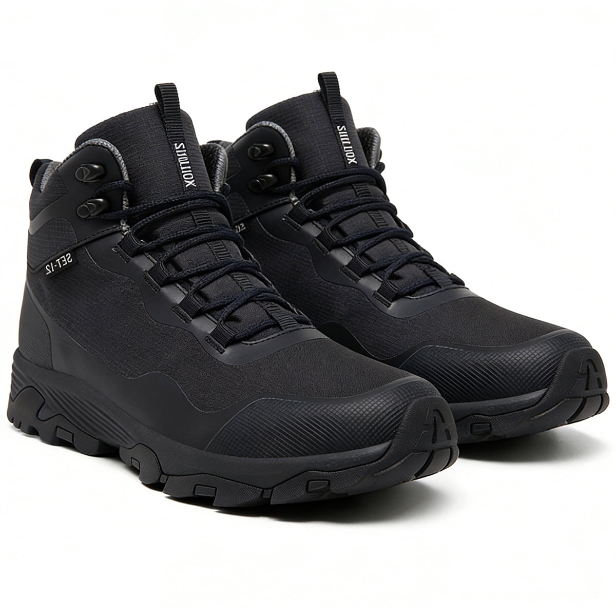 COM STAR Men Hiking Boots Breathable Outdoors Mid Ankle Walking Shoes Lightweight Mountaineering Shoes  for Trekking, Camping