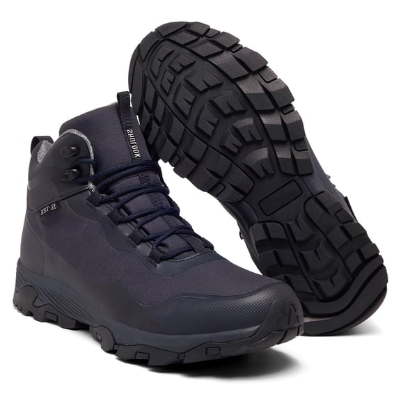 COM STAR Men Hiking Boots Breathable Outdoors Mid Ankle Walking Shoes Lightweight Mountaineering Shoes  for Trekking, Camping