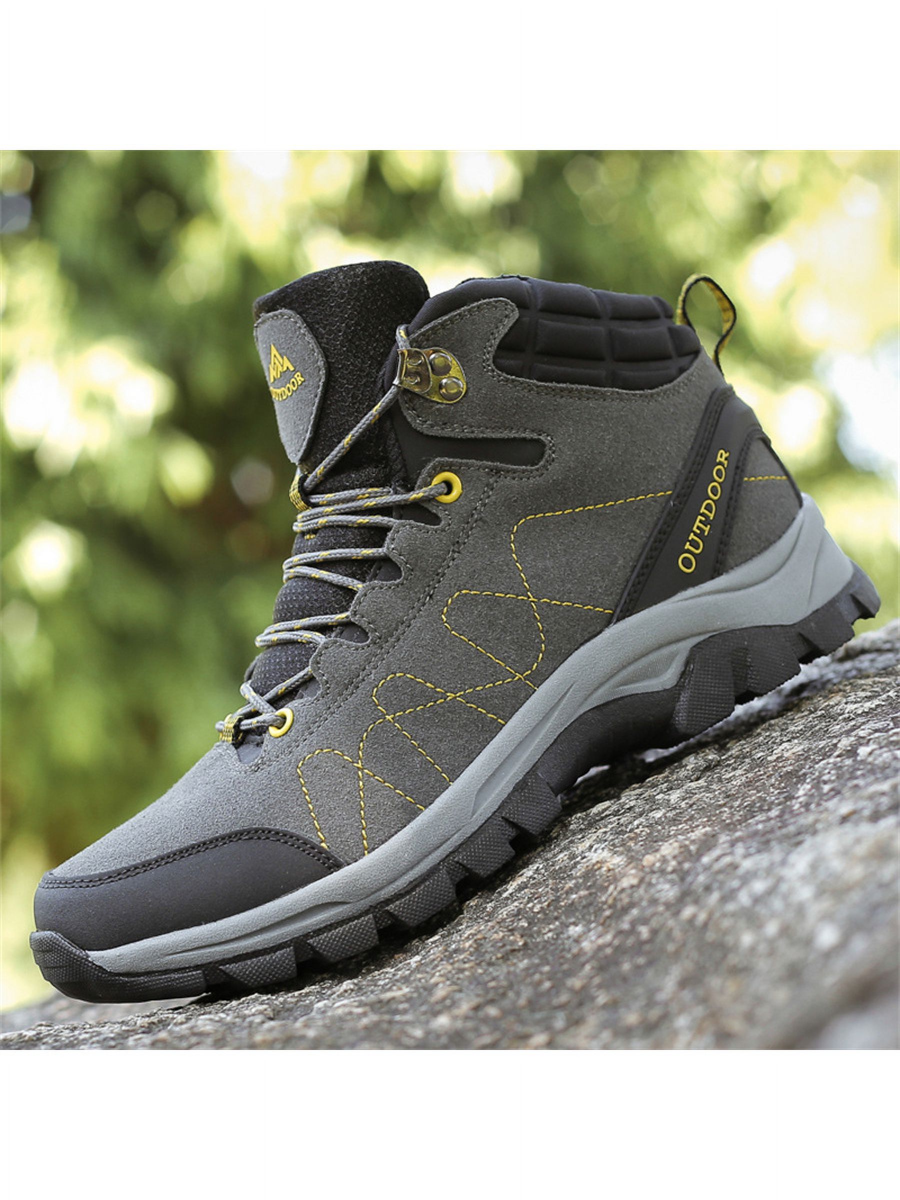 Men's Hiking Boots Outdoor Walking Shoes Lightweight NonSlip Work