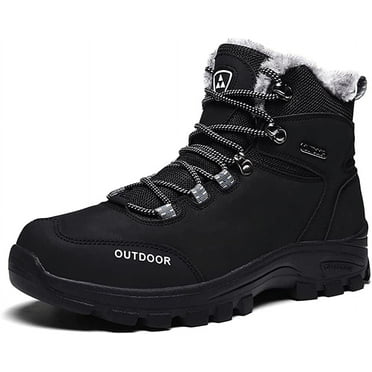 Men's Hiking Boots Outdoor Waterproof Sports Boots Travel Camping Non-Slip Breathable Warm High-Top Work Boots Off-Road Training Boots