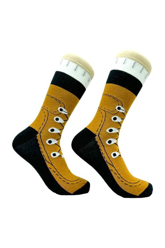 Men's Hiking Boots Socks Funny Outdoor Nature Hike Footwear