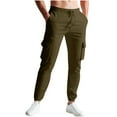 thumbnail image 1 of Men's Hiking Cargo Pants Lightweight Fall and Srping Sweatpants Joggers Work Travel Golf Casual Outdoor Pants with Pockets Army Green XXL, 1 of 7