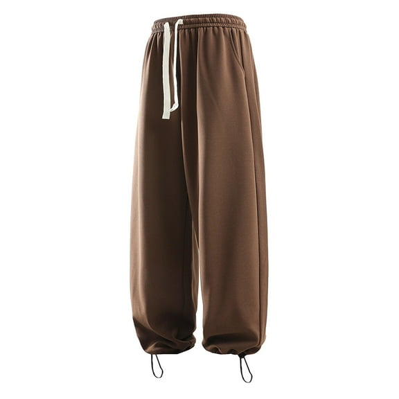 Men's Hiking Cargo Pants - Relaxed Fit, Drawstring Elastic Waist, Stretch Canvas Fabric, Multiple Pockets, Sizes S-XXXL for Outdoor & Sports