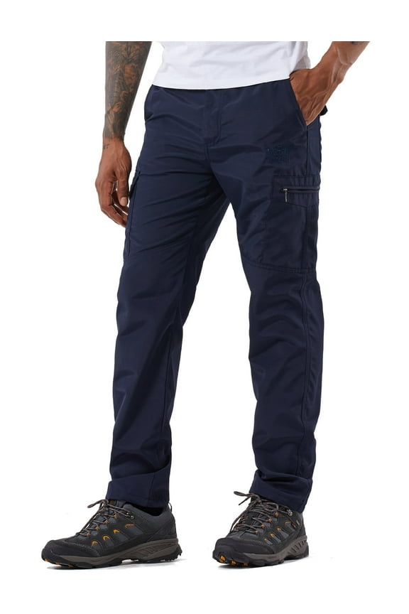 Men's Hiking Cargo Pants Work Climbing Camping Ski Trousers with Multi-Pockets