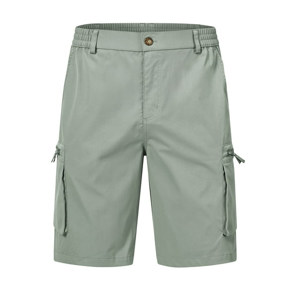 Men's Hiking Cargo Shorts Outdoor Travel Shorts for Men with Multi Pocket for Fishing Camping Casual Golf Greygreen 42
