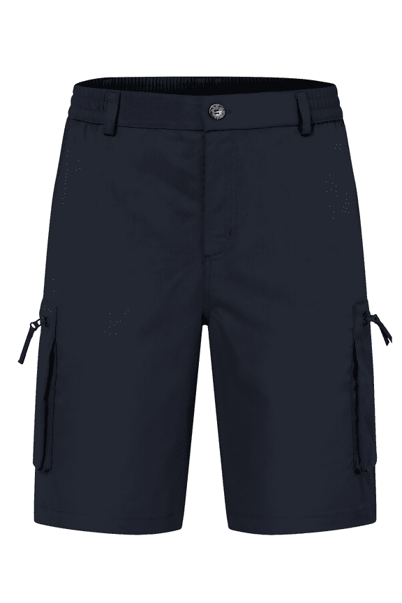 Men's Hiking Cargo Shorts Outdoor Travel Shorts for Men with Multi Pocket for Fishing Camping Casual Golf Navy 32