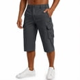 thumbnail image 1 of Men's Hiking Cargo Shorts Quick Dry Lightweight Golf Shorts Summer Casual Work Outdoor with Zipper Pockets Gray L, 1 of 4