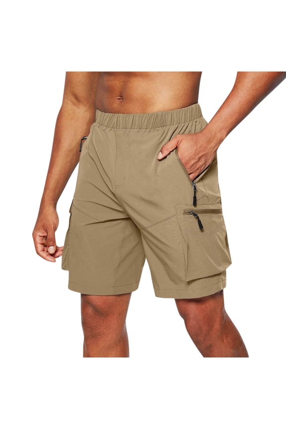 Men's Hiking Cargo Shorts Quick Dry Outdoor Travel Shorts For Men With Multi Pocket For Fishing Camping Casual, Size M-3XL