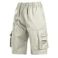 thumbnail image 1 of Men's Hiking Cargo Shorts Stretch Outdoor Shorts Lightweight Camping Shorts, 1 of 4