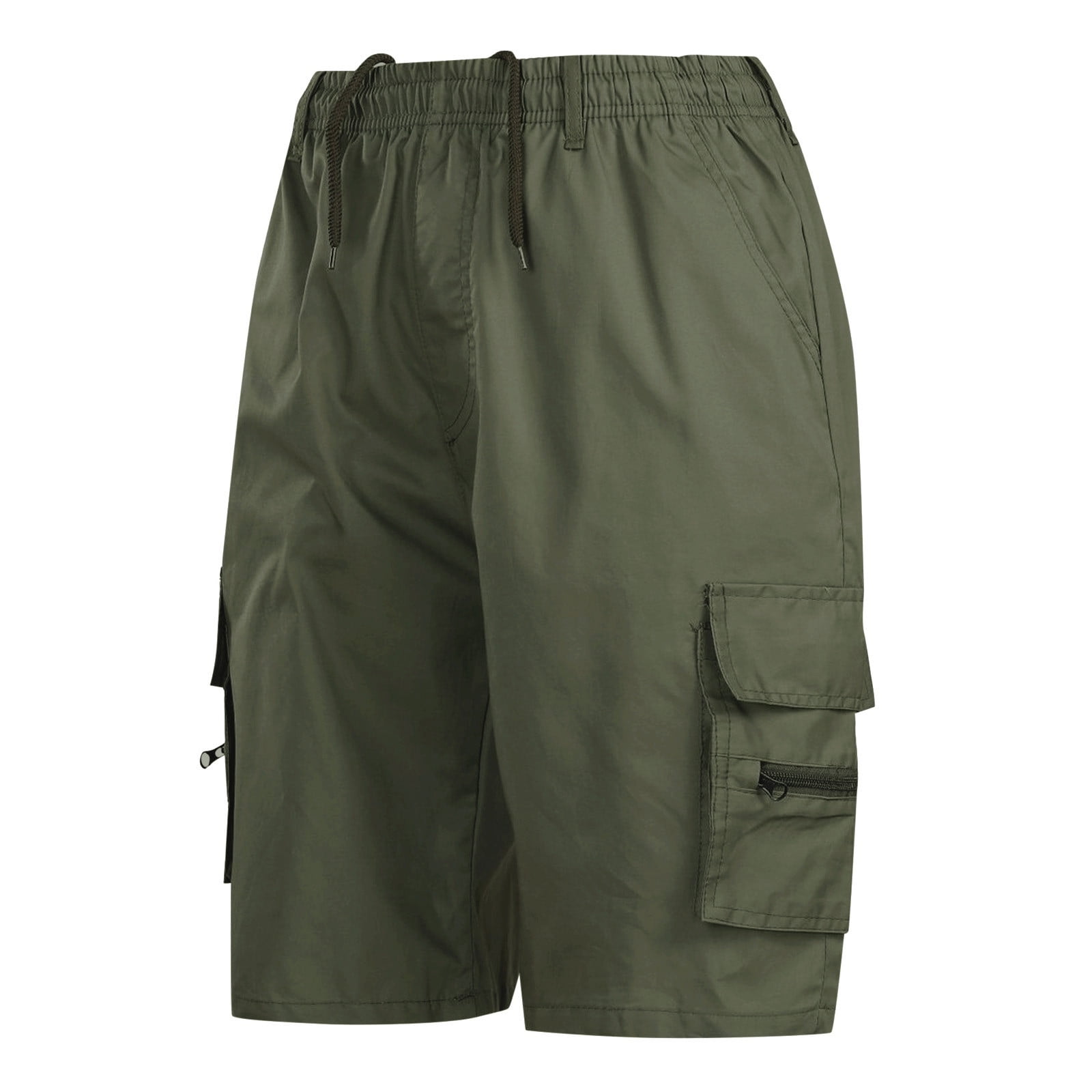 Men's Hiking Cargo Tactical Shorts With Multi Pockets Stretch Water Resistant Shorts Outdoor Hiking Fishing Camping(No Belt