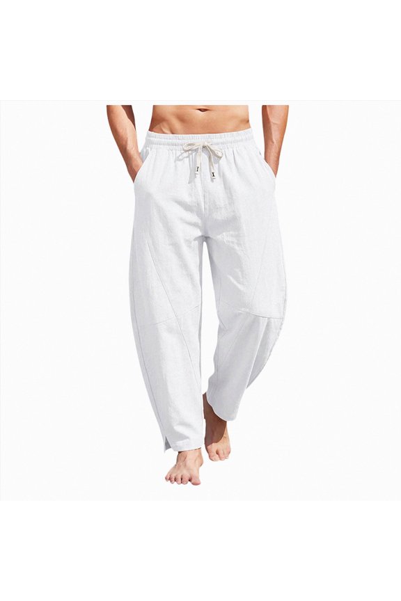 Men's Hiking Cargo Work Pants Travel Climbing Outdoor Stretch Pants Fall Winter Pants Mens Athletic Gym Cargo Pants ,S-White