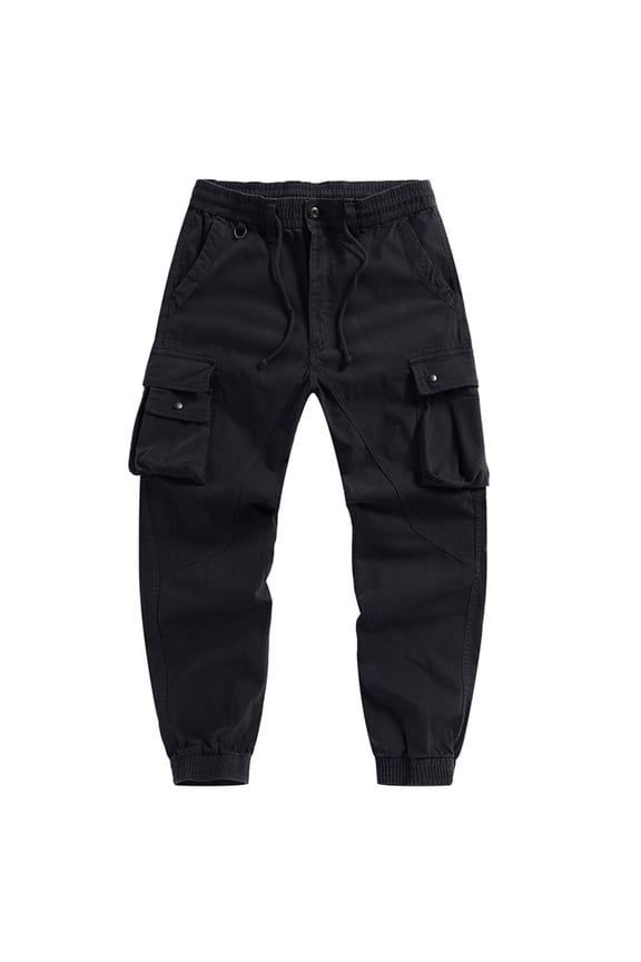 Men's Hiking Pants,Camo Ripstop Military Cargo Pants Multi Pockets Jogger Classic Fit