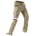 thumbnail image 1 of Men's Hiking Pants Convertible Cargo Pants Quick-Dry Water-Resistant Lightweight Zip-Off Outdoor Fishing Pants with 5 Deep Pockets, 1 of 3