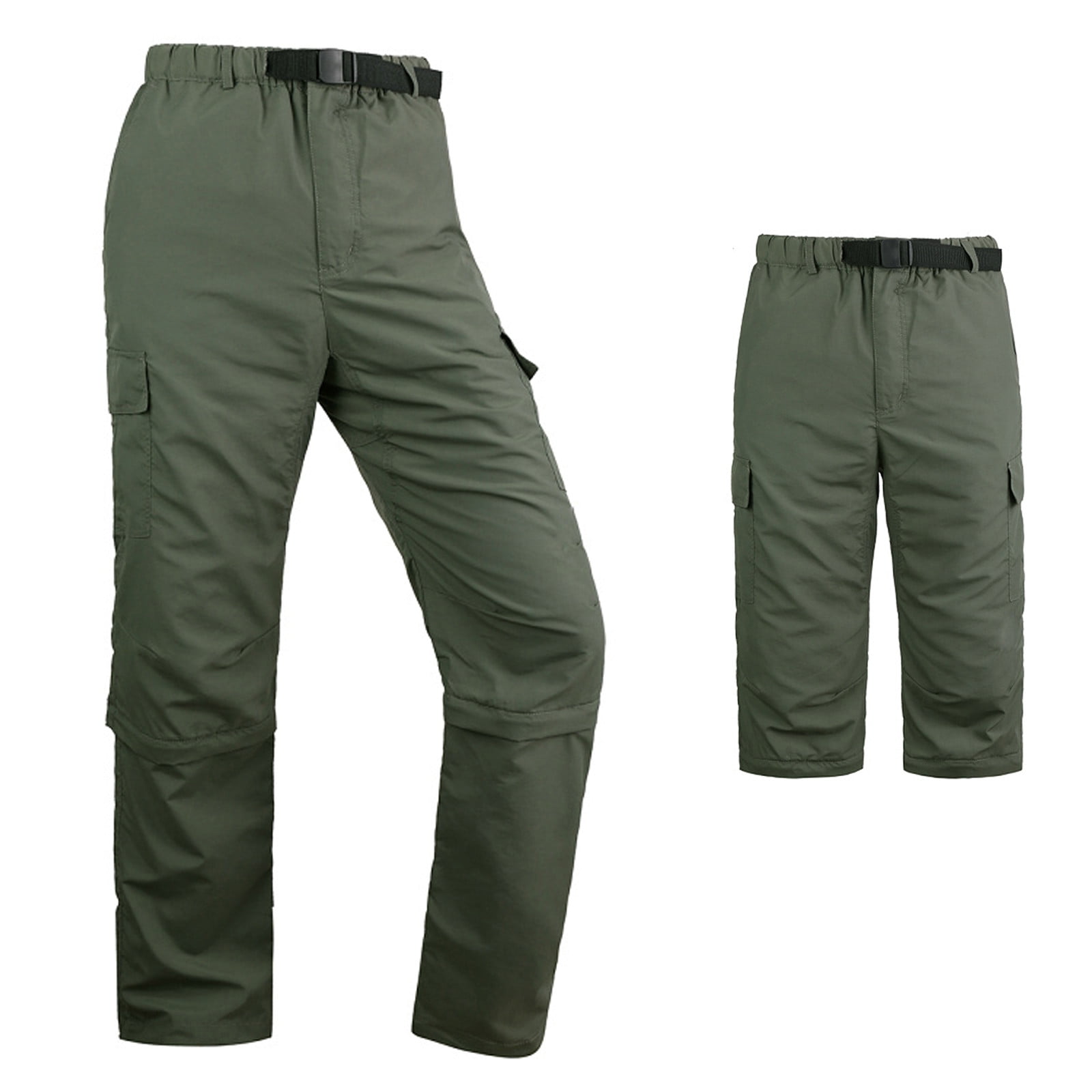 Men's Hiking Pants Convertible Zip Off Lightweight Quick Dry Outdoor